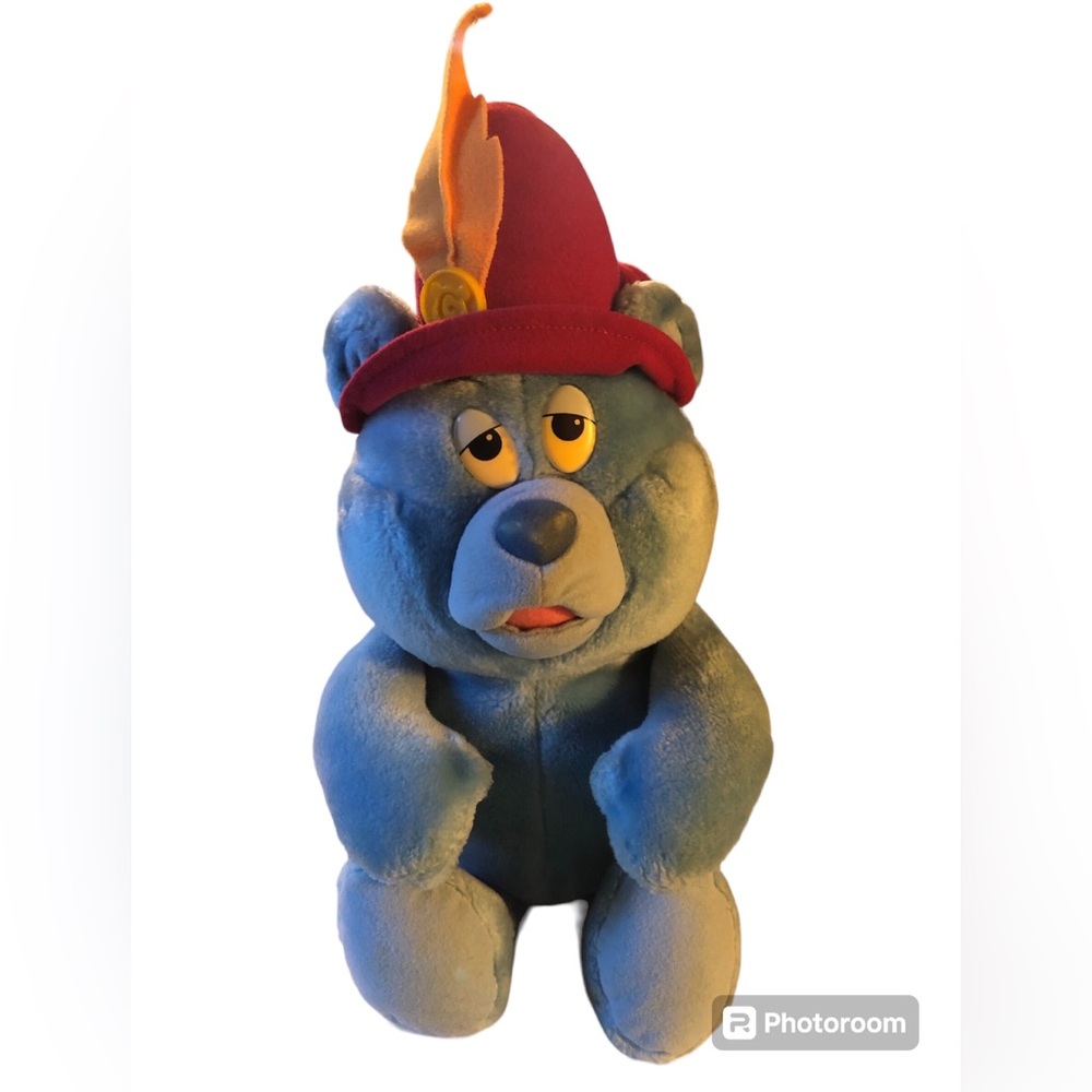 Vintage Disney Gummi Bear Plush  1985 Fisher Price 13" Stuffed Tummi No Tags